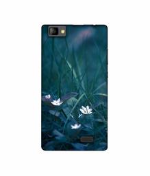 Amazon Brand - Solimo Designer White Flower UV Printed Soft Back Case Mobile Cover for Lyf Wind 7