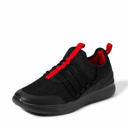 Amazon Brand - Symbol Men's Black Mesh Sneakers-10 UK/India (44 EU) (AZ-GI-379B)