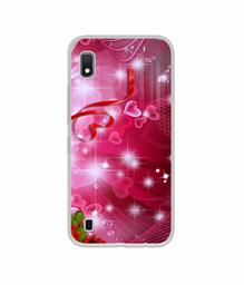 Amazon Brand - Solimo Designer Love UV Printed Soft Back Case Mobile Cover for Samsung Galaxy A10