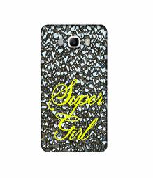 Amazon Brand - Solimo Designer Super Girl On Foil 3D Printed Hard Back Case Mobile Cover for Samsung Galaxy J5 (2016)