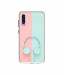 Amazon Brand - Solimo Designer Head Phone UV Printed Soft Back Case Mobile Cover for Samsung Galaxy A50s