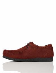 find. Men's Moccasin, Rot (Burgundy/Black), 9 UK