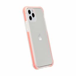 AmazonBasics iPhone 11 Pro Case, TPU+TPE+PC (Red) Crystal Clear Phone Case Protective Cover Anti-Scratch