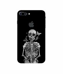 Amazon Brand - Solimo Designer Skeletan 3D Printed Hard Back Case Mobile Cover for Apple iPhone 7 Plus (Logo Cut)