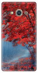 Amazon Brand - Solimo Designer Red Maple 3D Printed Hard Back Case Mobile Cover for Samsung Galaxy J3 Pro