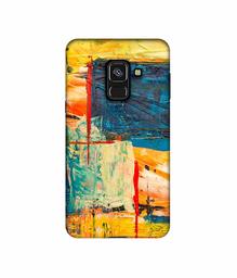 Amazon Brand - Solimo Designer Multicolor Box UV Printed Soft Back Case Mobile Cover for Samsung Galaxy A8 Plus