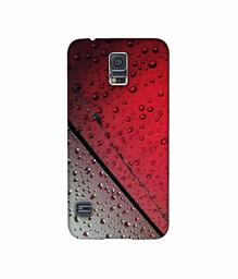 Amazon Brand - Solimo Designer Water Drop On Glass 3D Printed Hard Back Case Mobile Cover for Samsung Galaxy S5 i9600