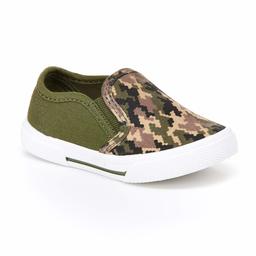 Simple Joys by Carter's Chaussures décontractées à Enfiler. Fashion-Sneakers, Camouflage Vert, 8 Toddler