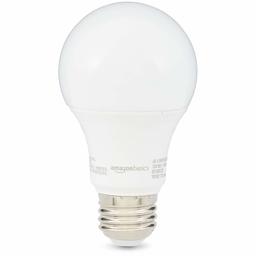 AmazonBasics Equivalent Non-Dimmable, 10,000 Hour Lifetime, A19 LED Light Bulb (Renewed) 60.0W