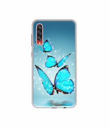 Amazon Brand - Solimo Designer Flying Butterflies UV Printed Soft Back Case Mobile Cover for Samsung Galaxy A70s