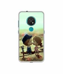 Amazon Brand - Solimo Designer Love Couples Pattern UV Printed Soft Back Case Mobile Cover for Nokia 7.2