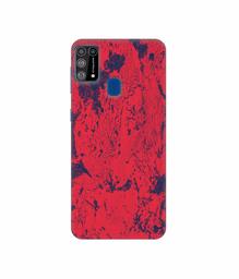 Amazon Brand - Solimo Designer Red Paint 3D Printed Hard Back Case Mobile Cover for Samsung Galaxy M31