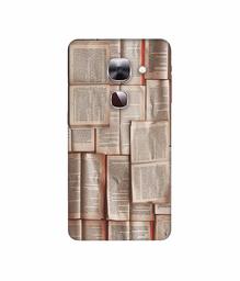 Amazon Brand - Solimo Designer Books Texture 3D Printed Hard Back Case Mobile Cover for LeEco Le Max 2