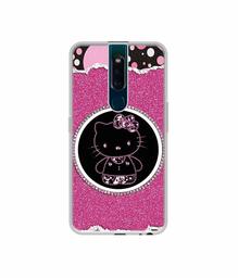 Amazon Brand - Solimo Designer Kitty with Glitter UV Printed Soft Back Case Mobile Cover for Oppo F11 Pro