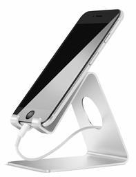 Eono Essentials Telefoonstandaard, Telefoondock : Universele standaard, Houder, Dock Compatibel met Telefoon Xs Xs Max XR X 8 7 6S Plus 5S 4S, Nintendo Switch, HUAWEI andere slimme telefoons, ZILVER