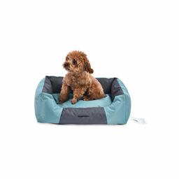 AmazonBasics Water-Resistant Pet Bed - Rectangular, Small, Teal