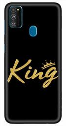 Amazon Brand - Solimo Designer King 3D Printed Hard Back Case Mobile Cover for Samsung Galaxy M21 / M30s