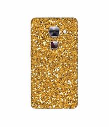 Amazon Brand - Solimo Designer Golden Sparkle 3D Printed Hard Back Case Mobile Cover for LeEco Le Max 2