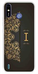 Amazon Brand - Solimo Designer Multicolor Black Pattern Alphabet-I Printed Soft Back Case Mobile Cover for Tecno Spark Go Plus