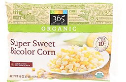 365 Everyday Value, Organic Super Sweet Bicolor Corn, 16 oz, (Frozen)