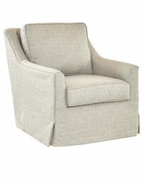 Stone & Beam Larkin Upholstered Swivel Chair, 30