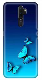 Amazon Brand - Solimo Designer Butterfly Design 3D Printed Hard Back Case Mobile Cover for Oppo A9 (2020)