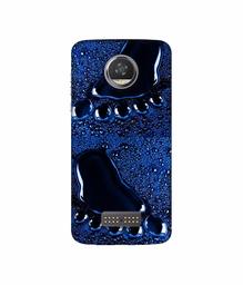 Amazon Brand - Solimo Designer Foot Impression 3D Printed Hard Back Case Mobile Cover for Moto Z2 Play