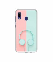 Amazon Brand - Solimo Designer Head Phone UV Printed Soft Back Case Mobile Cover for Samsung Galaxy M10s