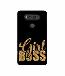 Amazon Brand - Solimo Designer Sparkle Girl Boss 3D Printed Hard Back Case Mobile Cover for LG V20