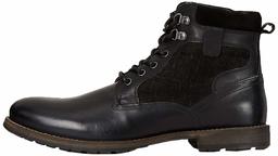 Marca Amazon - find. Finlay Botas Clasicas, Negro Waxy Black, 42 EU