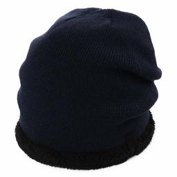 Jeff & Aimy Women Wool Knitted Beanie Skull Winter Cold Weather Warm Nylon Ski Fashion Hunting Fishing Fleece Navy