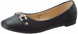 Flavia Women's Black Ballet Flats- 9 UK (41 EU) (10 US) (FL-927/BLK)