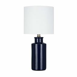 Amazon Brand – Ravenna Home Table Lamp with Ceramic Cyclinder Base and LED Light Bulb, 19.75