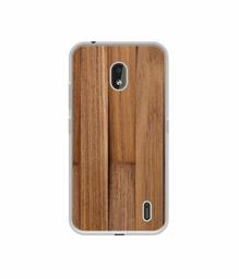 Amazon Brand - Solimo Designer Wooden Art UV Printed Soft Back Case Mobile Cover for Nokia 2.2