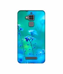 Amazon Brand - Solimo Designer Blue Flower UV Printed Soft Back Case Mobile Cover for Asus Zenfone 3 Max ZC520TL