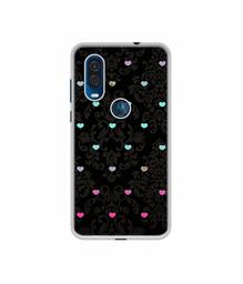 Amazon Brand - Solimo Designer Heart Texture UV Printed Soft Back Case Mobile Cover for Motorola One Vision