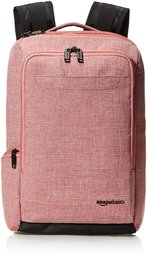 AmazonBasics Slim Carry On Travel Backpack, Salmon - Overnight