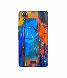 Amazon Brand - Solimo Designer Blue and Orange Brush 3D Printed Hard Back Case Mobile Cover for Micromax Canvas Selfie 2 Q340