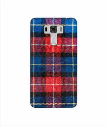 Amazon Brand - Solimo Designer Check Cloth 3D Printed Hard Back Case Mobile Cover for Asus Zenfone 3 Laser ZC551KL