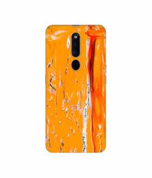 Amazon Brand - Solimo Designer Gold Yellow Paint 3D Printed Hard Back Case Mobile Cover for Oppo F11 Pro