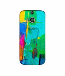 Amazon Brand - Solimo Designer Color Stokes 3D Printed Hard Back Case Mobile Cover for HTC One M8