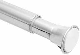 (Renewed) AmazonBasics Shower Adjustable -Length Curtain Tension Rod - 54-90