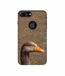 Amazon Brand - Solimo Designer Duck Face 3D Printed Hard Back Case Mobile Cover for Apple iPhone 7 Plus (Logo Cut)