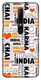 Amazon Brand - Solimo Designer Indian Theme Design 3D Printed Hard Back Case Mobile Cover for Nokia 6 (2018)