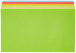 AmazonBasics sticky notes 76 x 127 mm - Assorted Colors - 6 Pads (100 Sheets Per Pad)