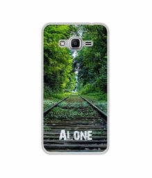 Amazon Brand - Solimo Designer Alone UV Printed Soft Back Case Mobile Cover for Samsung Galaxy J2 Ace