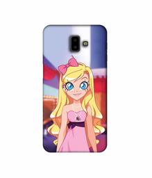 Amazon Brand - Solimo Designer Small Princess Vector 3D Printed Hard Back Case Mobile Cover for Samsung Galaxy J6 Plus