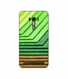 Amazon Brand - Solimo Designer Green Shad Texture 3D Printed Hard Back Case Mobile Cover for Asus Zenfone Selfie ZD551KL