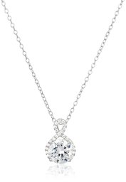 [Find] Amazon Collection 925 Sterling Silver 7 mm AAA Cubic Zirconia rukoniainfinitexidoroppupendantonekkuresu, 18 (3.34 cttw)