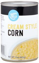 Amazon Brand - Happy Belly Cream Style Corn, 15 Ounce